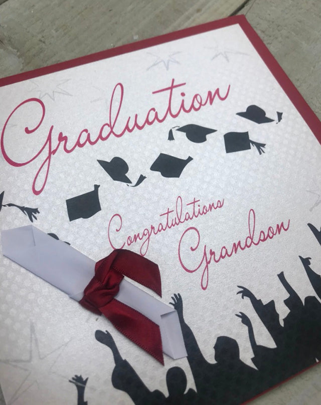 Graduation Scroll - Grandson Card