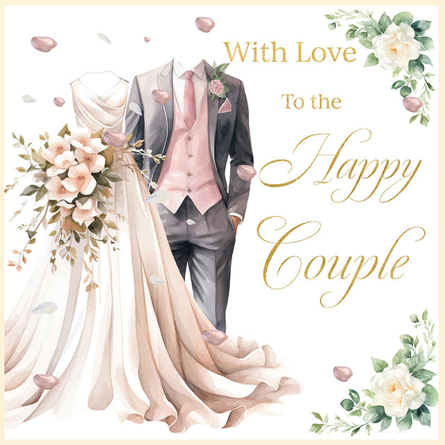 Happy Couple Wedding Day Card
