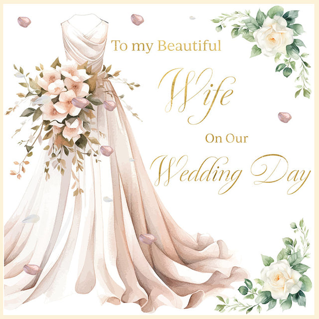 Wife Wedding Day Card