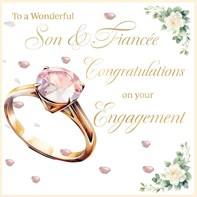 Son & Fiancée Engagement Card