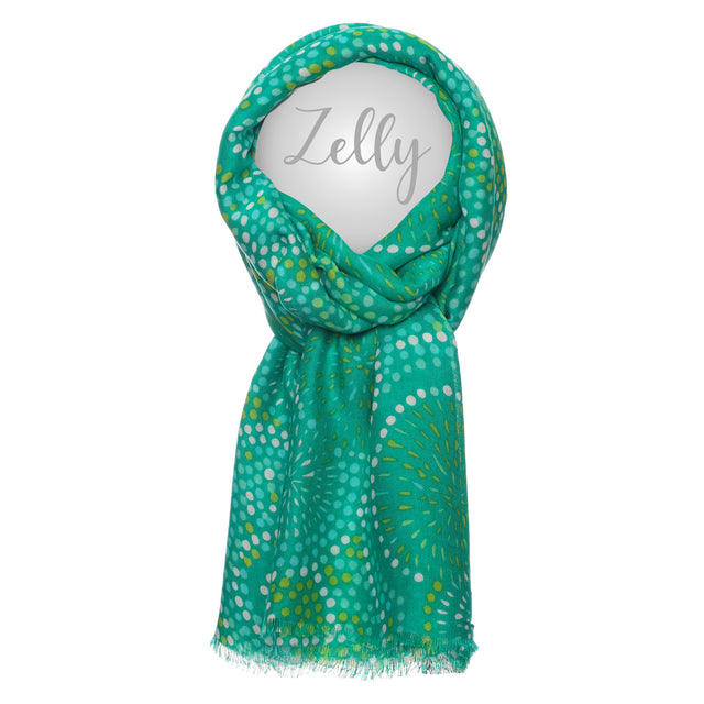 Flower Bomb Scarf - Green