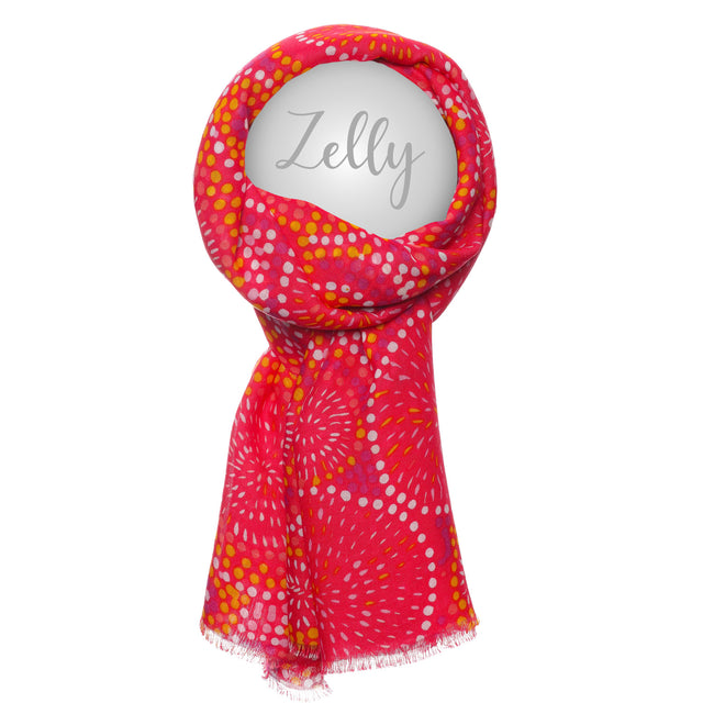 Flower Bomb Scarf - Hot Pink