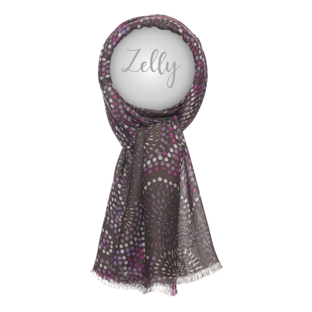 Flower Bomb Scarf - Purple