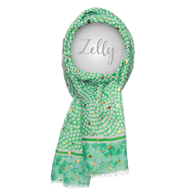 Metalic Spots Scarf - Green