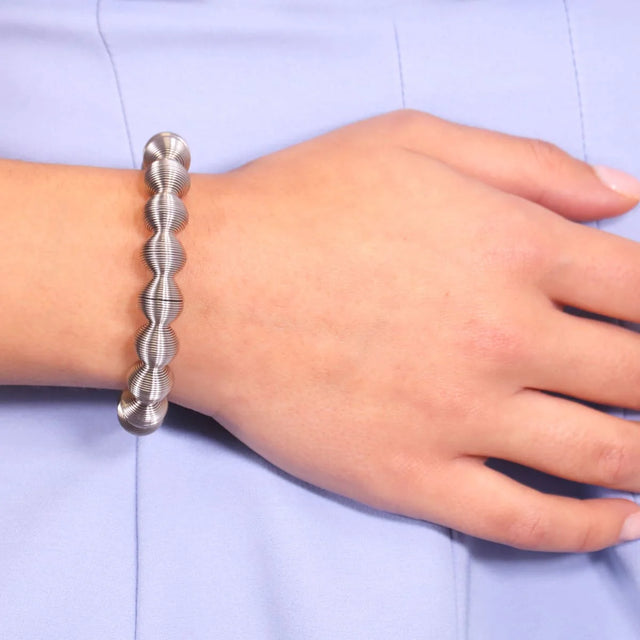 Tubogas Stellar Stainless Steel Elastic bracelet - Silver