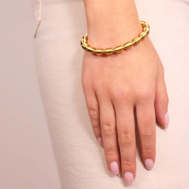 Tubogas Sculpt Elastic bracelet - Gold