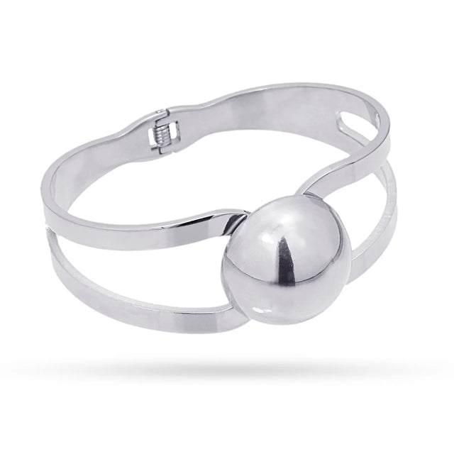 Orbit Satellite Large Ball Cuff - Silver