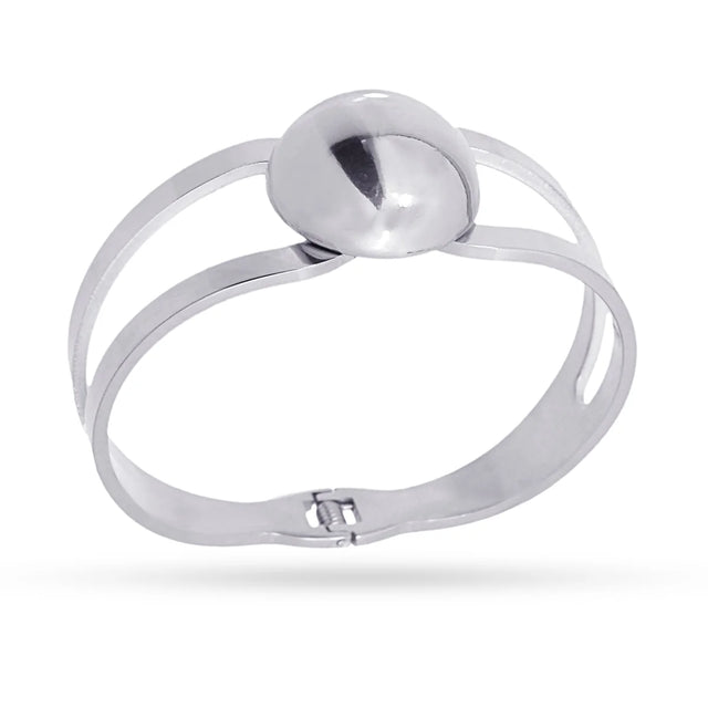 Orbit Satellite Large Ball Cuff - Silver
