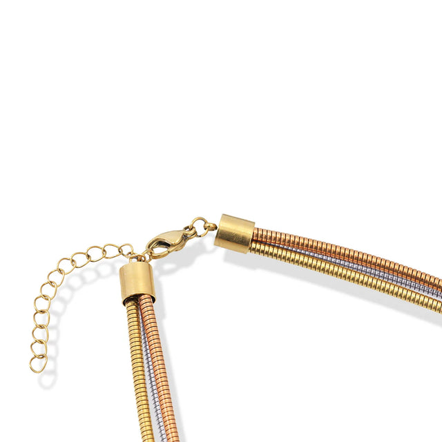 Tubogas Mirage Metallic Multi Chain Necklace