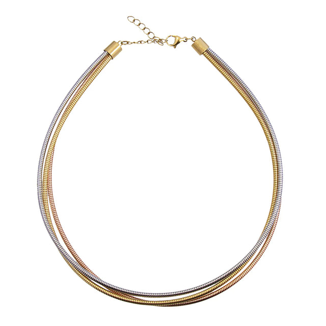 Tubogas Mirage Metallic Multi Chain Necklace