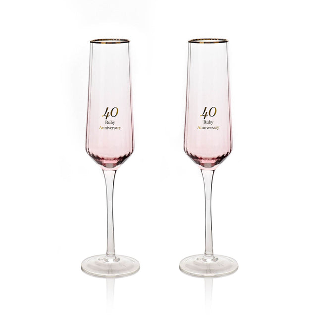 Ruby Anniversary Flutes