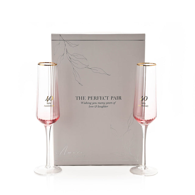 Ruby Anniversary Flutes
