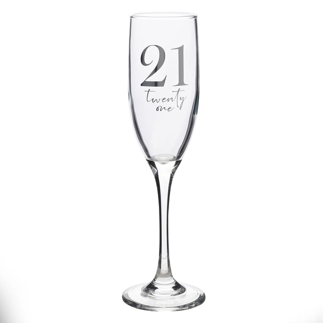 Champagne Birthday Flute - 21st