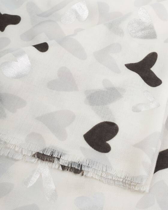 Katie Loxton Abstract Heart Foil Scarf