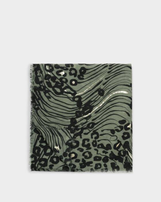 Katie Loxton Abstract Animal Foil Scarf
