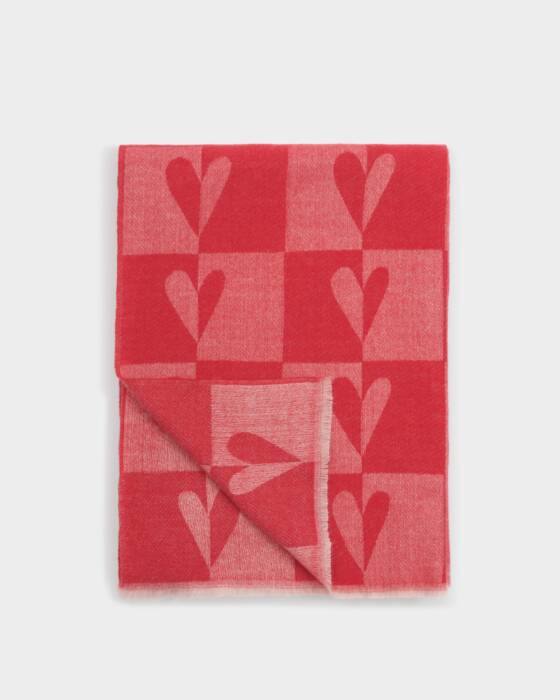 Katie Loxton Red Heart Blanket Scarf