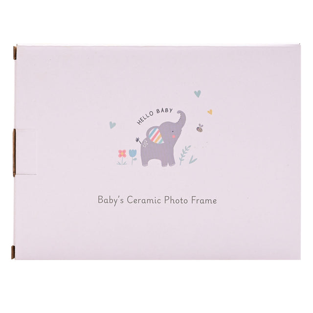 Baby Girl Ceramic Frame