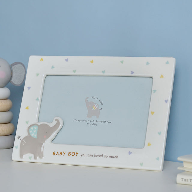 Baby Boy Ceramic Frame