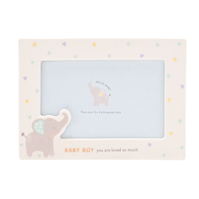 Baby Boy Ceramic Frame