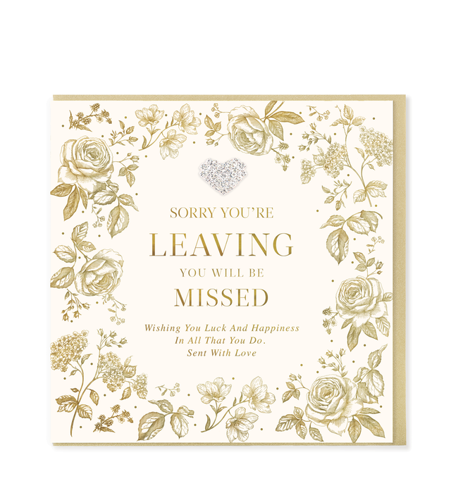 Sorry Your Leaving Large Card