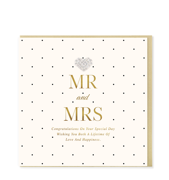 Mr & Mrs Congratulations Large Card