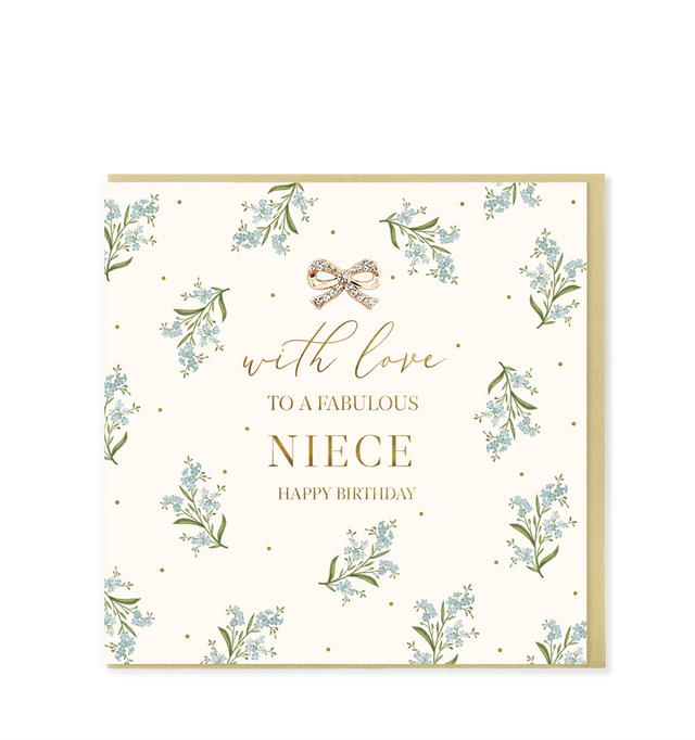 HD Fabulous Niece Birthday Card