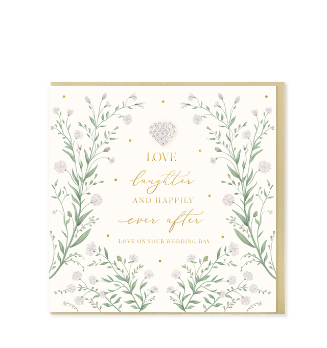 HD Love Laughter Happily Ever After Card