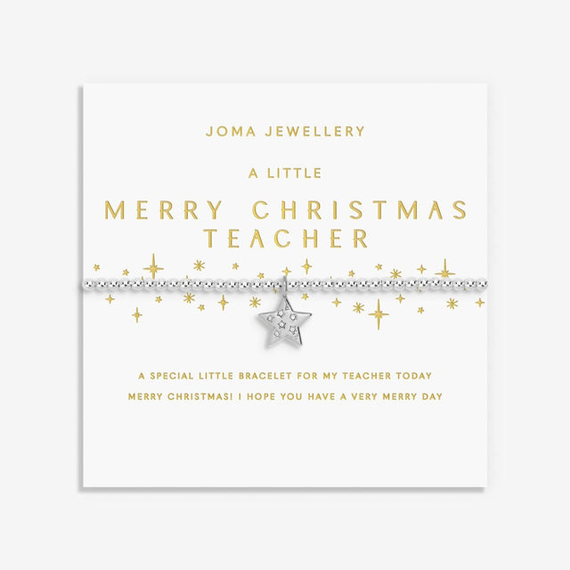Joma Merry Christmas Teacher Bracelet