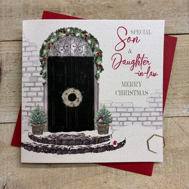 Son & Daughter In Law Front Door Christmas Card