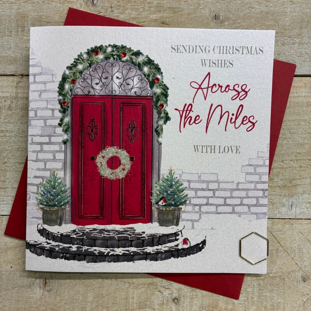 Across The Miles Red Door Christmas Card