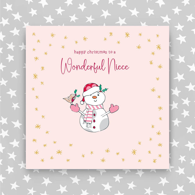 Happy Christmas To A Wonderful Niece Card