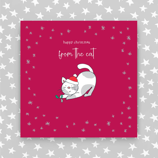 Happy Christmas From The Cat Card