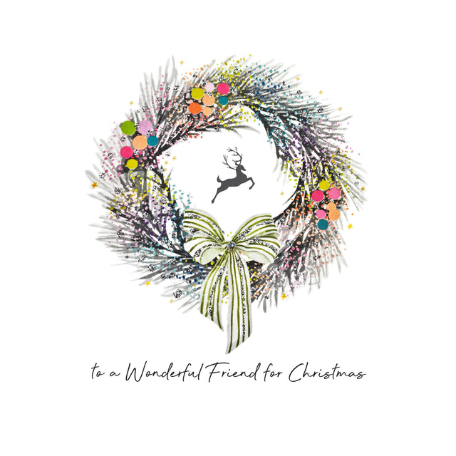 To A ‘Wonderful Friend’ Christmas Card