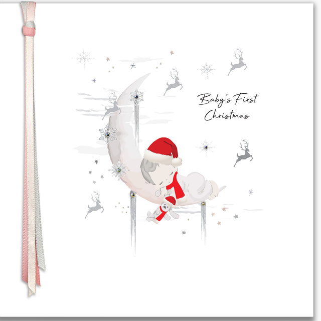 Babys First Christmas Card