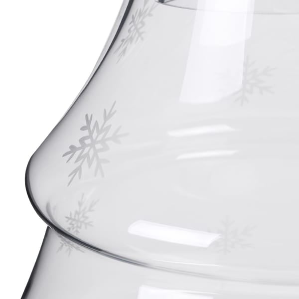 Glass Christmas Tree Jar