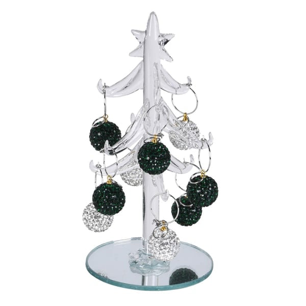Emerald Sparkle Glass Tree
