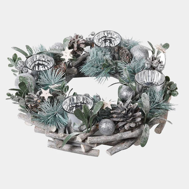 Round Pinecone CandleHolder