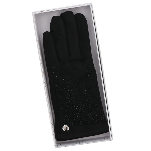 Cosy Sparkle Boxed Gloves - Black
