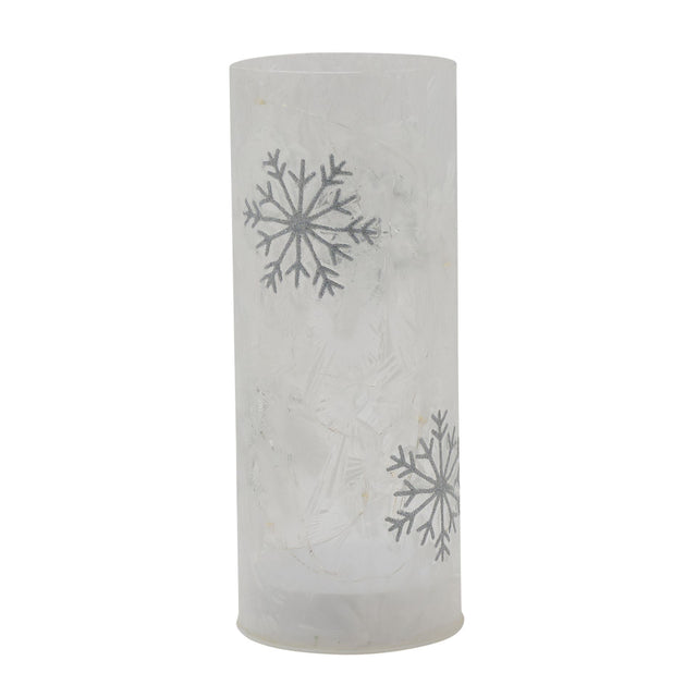 LED Tube Light with Snowflake Design - Medium