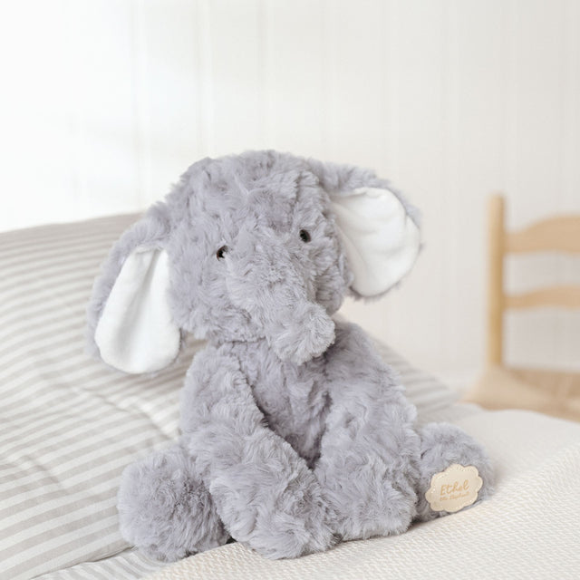 Ethel THe Sitting Grey Elephant 22cm