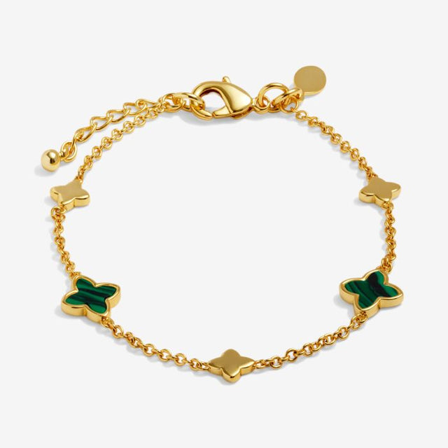 Joma Green Clover Gold Bracelet