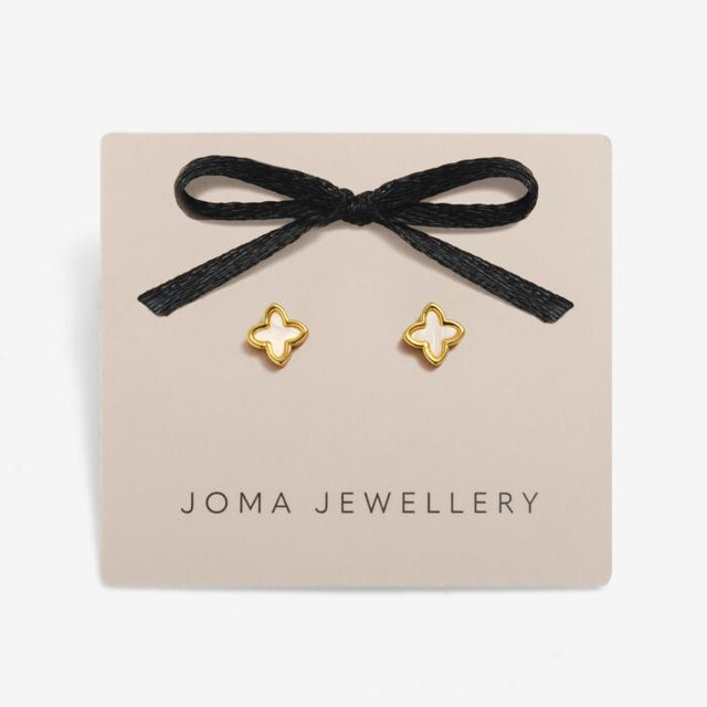 Joma Mother of Pearl Clover Stud Earrings