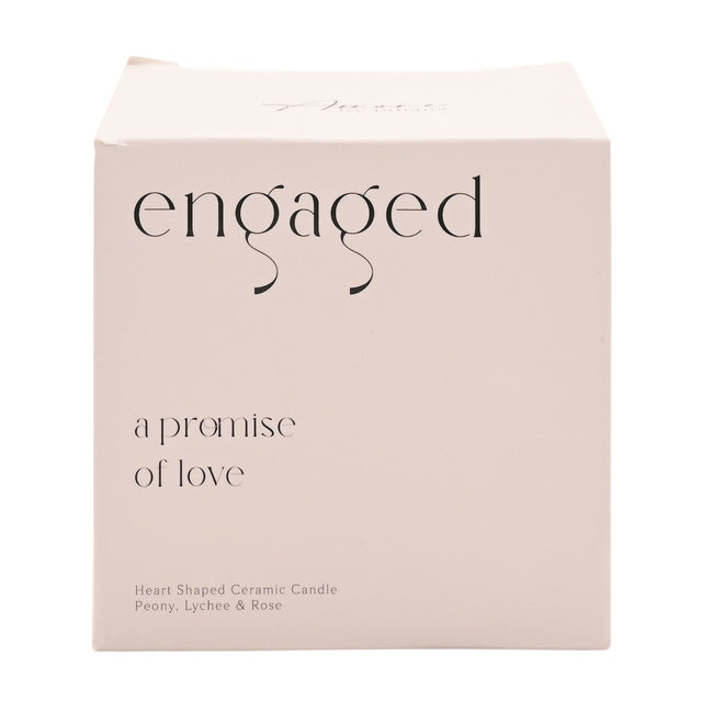 Heart Candle - Engaged