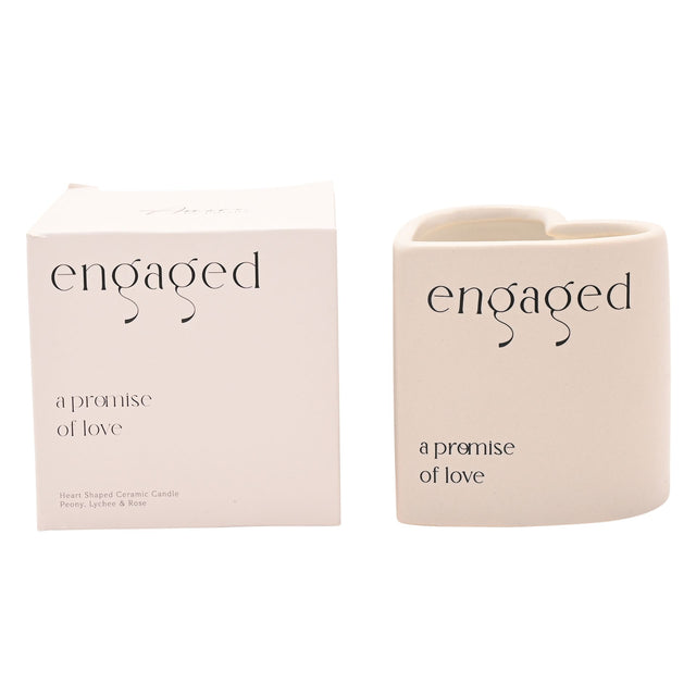 Heart Candle - Engaged