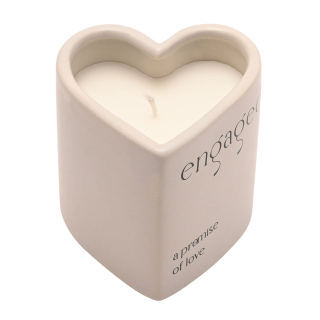 Heart Candle - Engaged