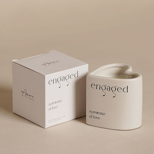 Heart Candle - Engaged