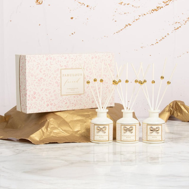 Fabulous Friend Diffuser Set of 3 - Pomegranate Noir