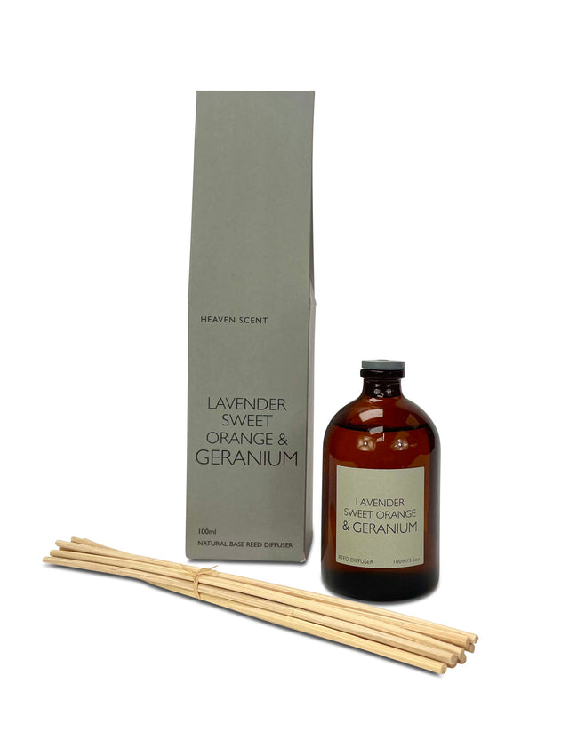 Lavender Sweet Orange & Geranium 100ml Reed Diffuser