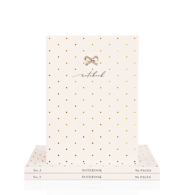 Gold Polka Dot A5 Notebook