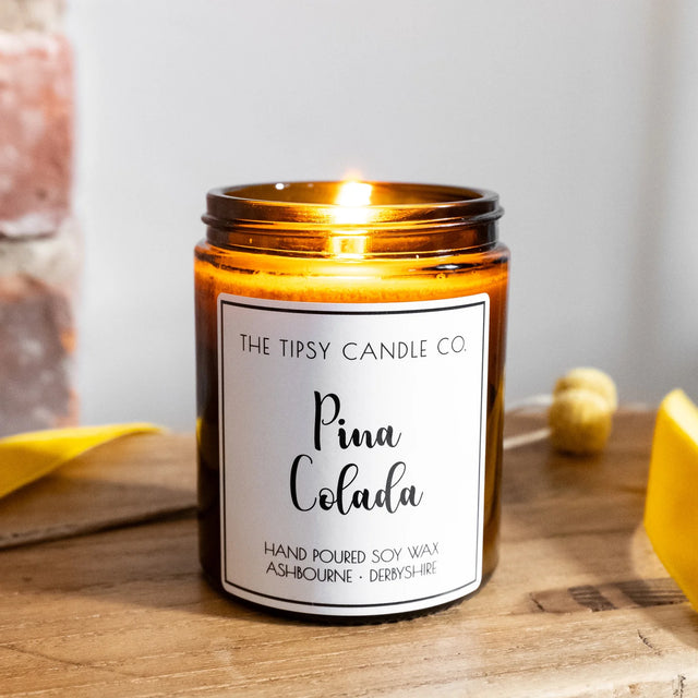 Pina Colada Amber Jar Candle